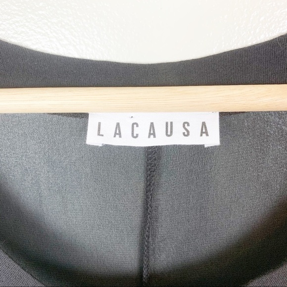 LACAUSA Sheer Maxi Length Ombre Dip Dye Dress Swimsuit Gauzy Coverup US S - Picture 3 of 13